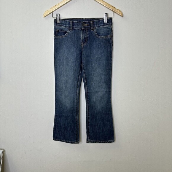 The Childrens Place Girls Bootcut Stretch Jeans Size 7 Medium Blue - Picture 2 of 7